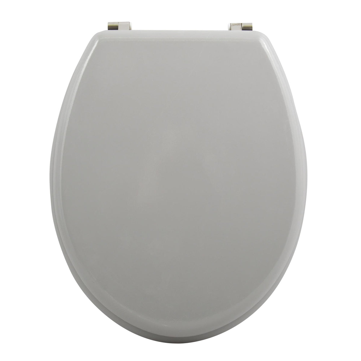 Asiento WC bisagras acero inoxidable gris