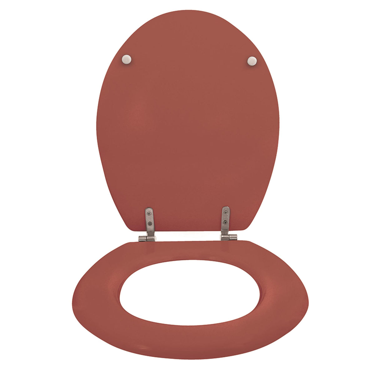 Asiento WC bisagras acero inoxidable terracota (5)