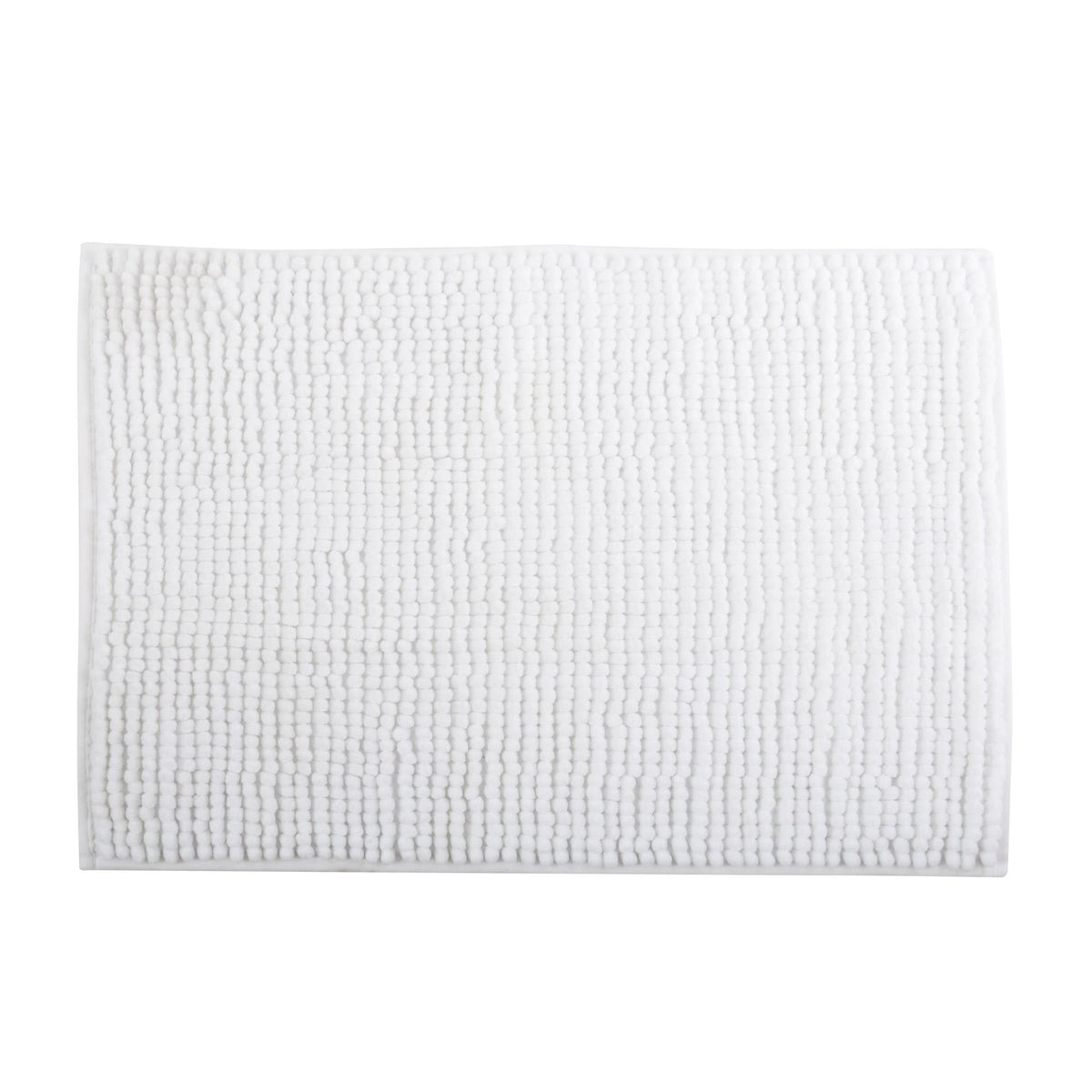 Alfombra de baño microfibra 60x90 cm blanco