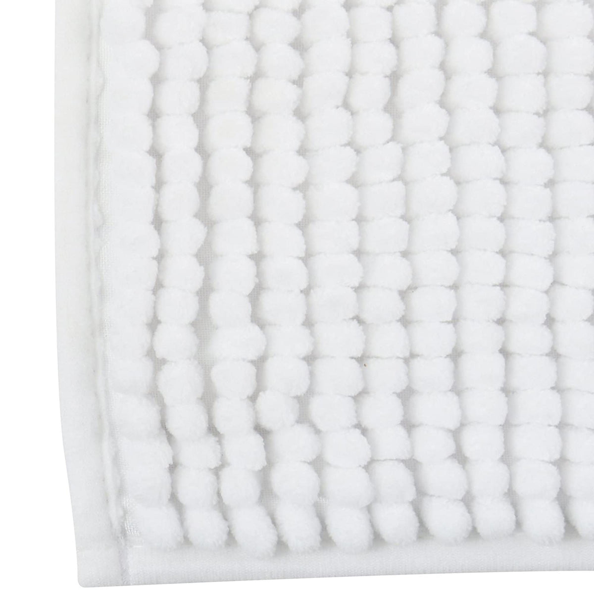 Alfombra de baño microfibra 60x90 cm blanco (5)