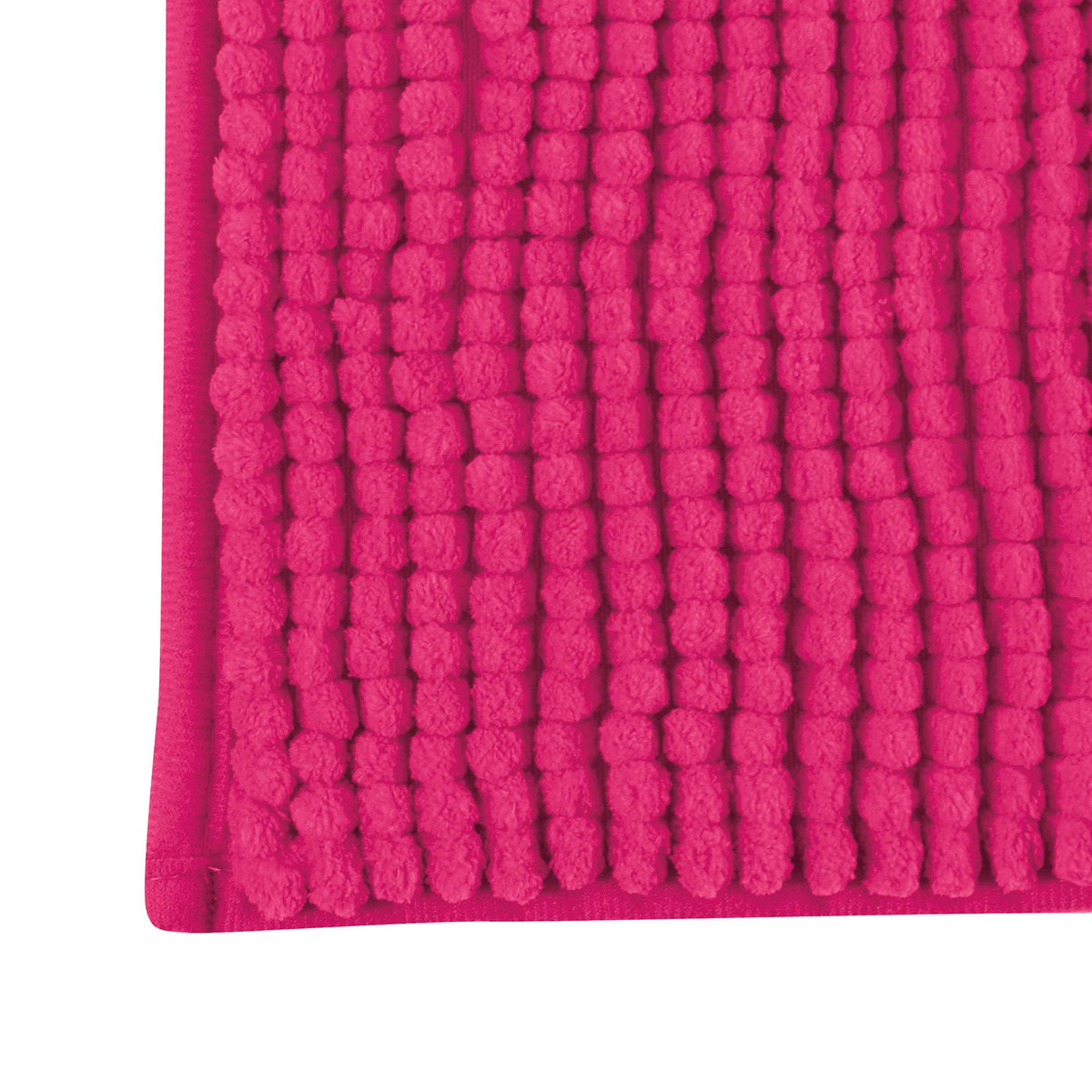 Alfombra de baño microfibra 40x60 cm fucsia (5)