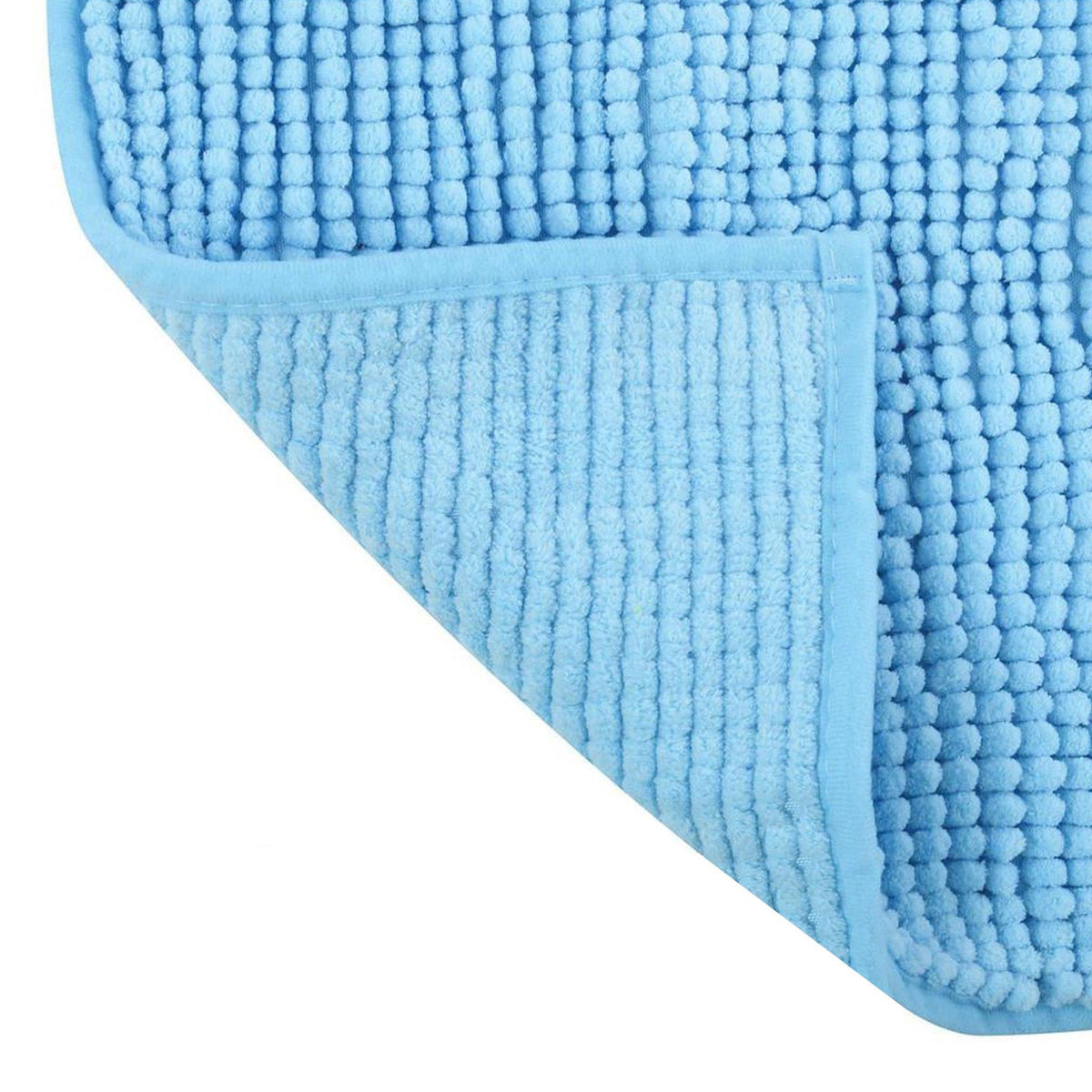 Alfombra de baño microfibra 60x90 cm azul claro (6)