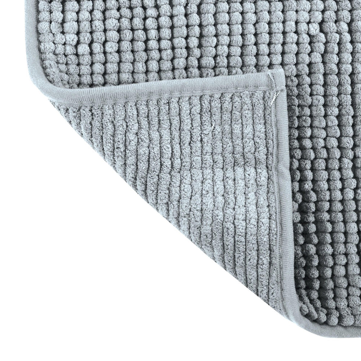 Alfombra de baño microfibra 60x90 cm gris claro (6)