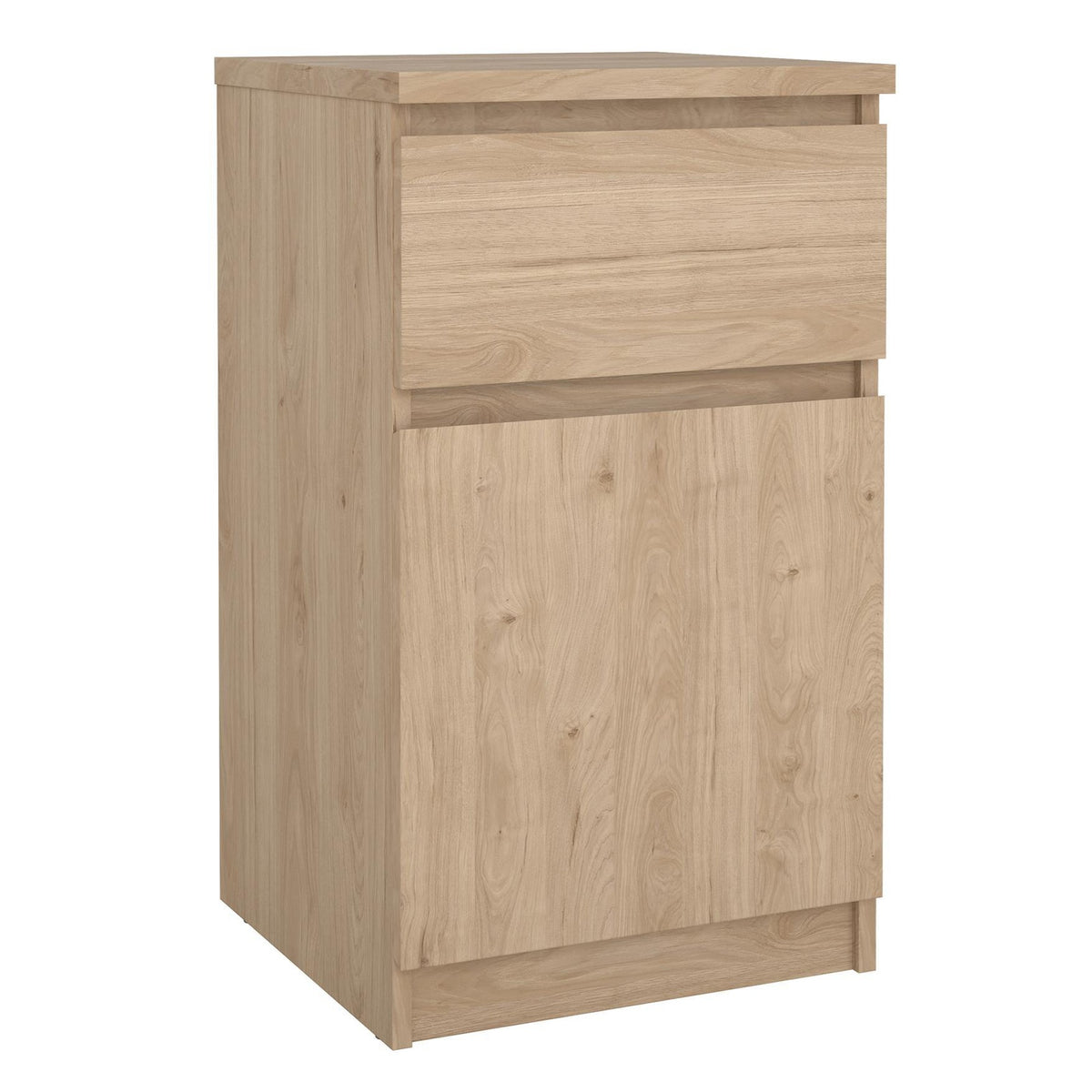 Mesita de noche Roble 1 puerta 1 cajón 41x40x70cm