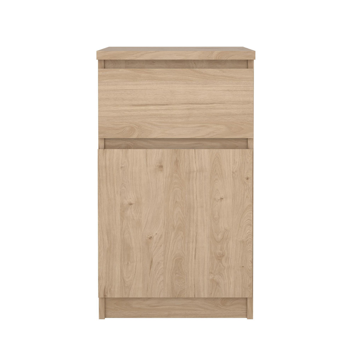 Mesita de noche Roble 1 puerta 1 cajón 41x40x70cm (5)