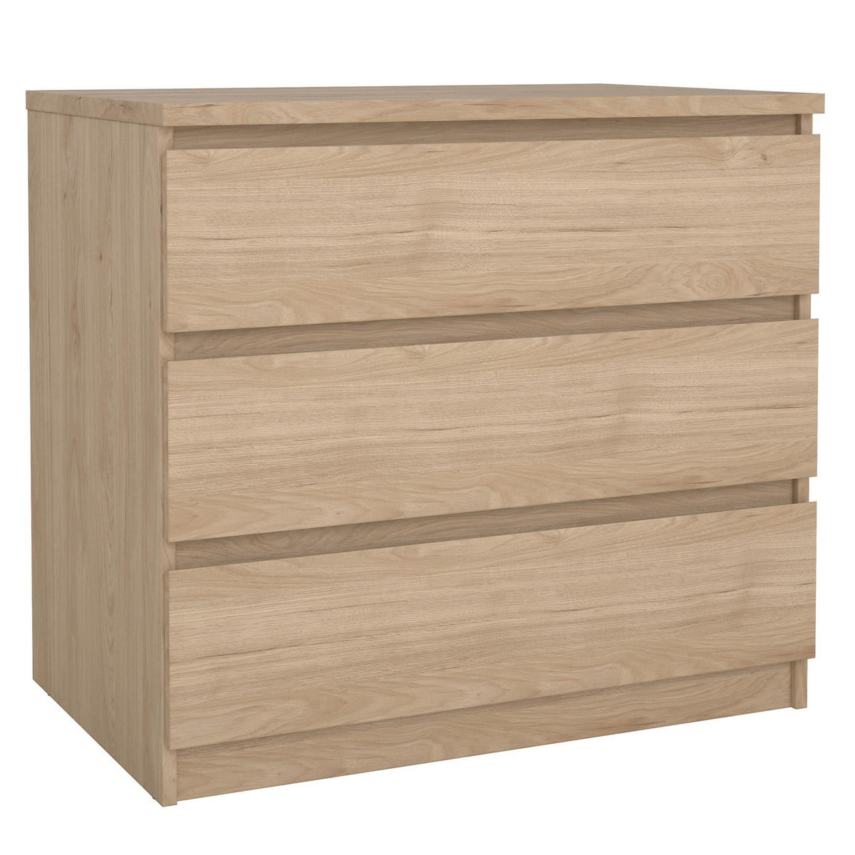 Cómoda 3 cajones melamina Jackson Hickory 77x50x71cm
