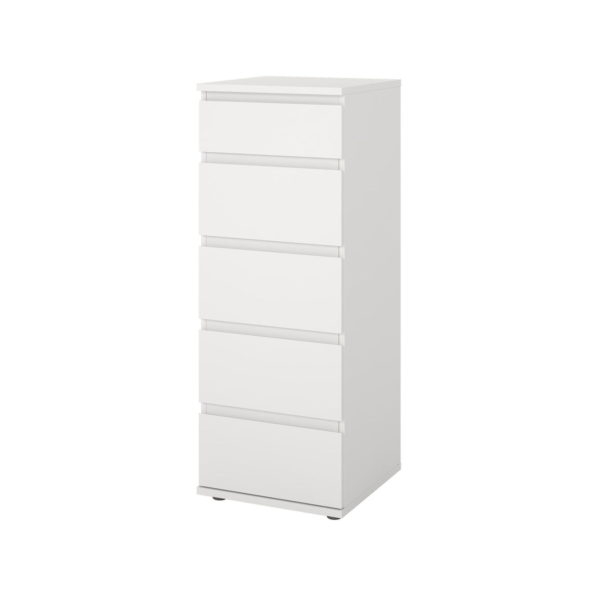 Cómoda dormitorio 5 cajones color blanco 41x40x107cm (6)