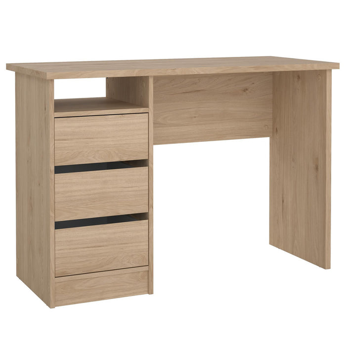 Mesa escritorio Sil Oak 3 cajones color Jackson Hickory 110x49cm
