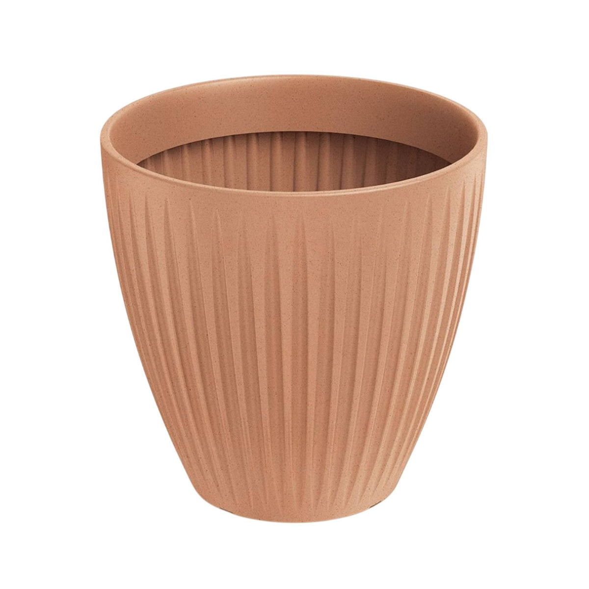 Maceta rotomoldeo redonda Latia Round MIDL Ø40x40 cm terracota