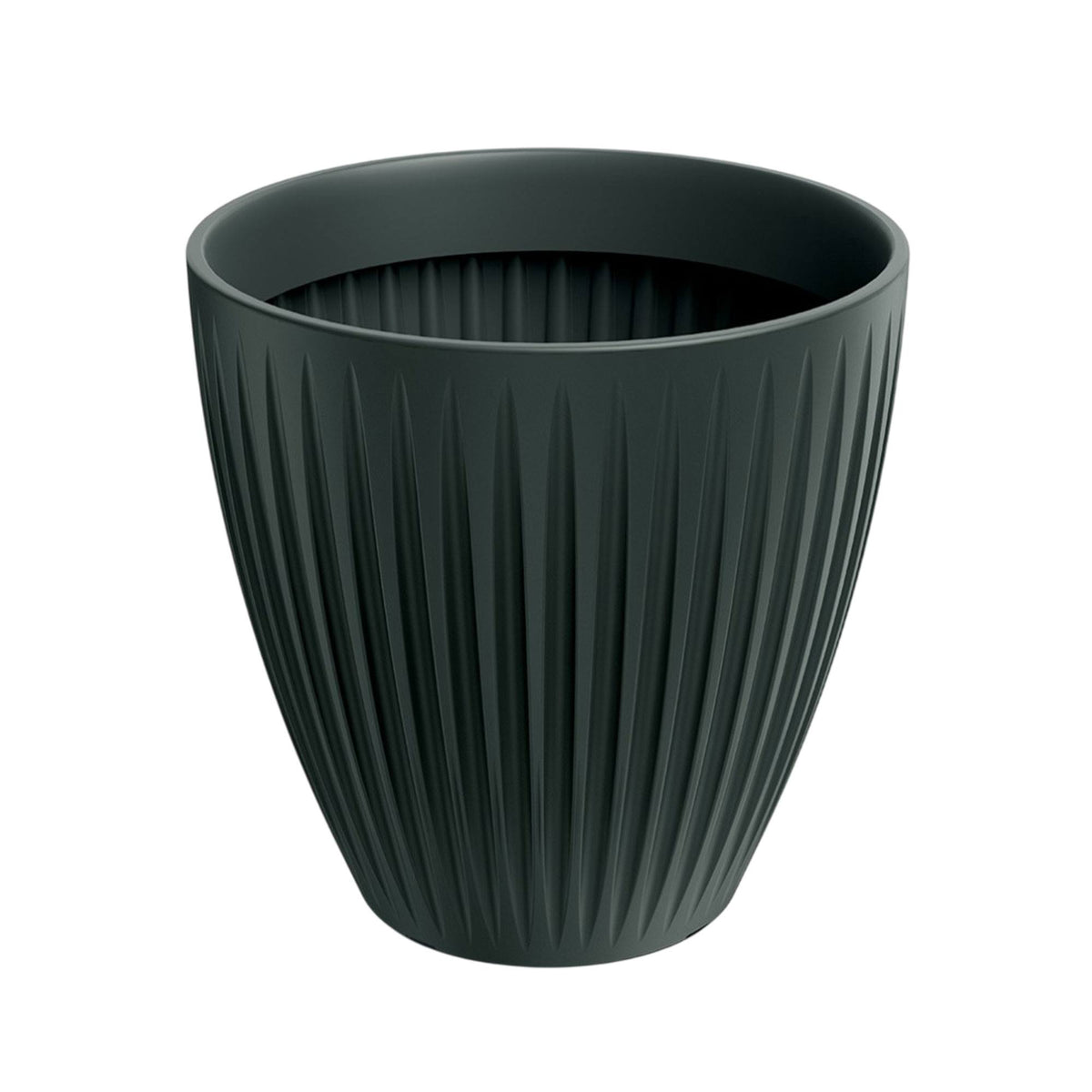 Maceta rotomoldeo redonda Latia Round MIDL Ø40x40 cm antracita