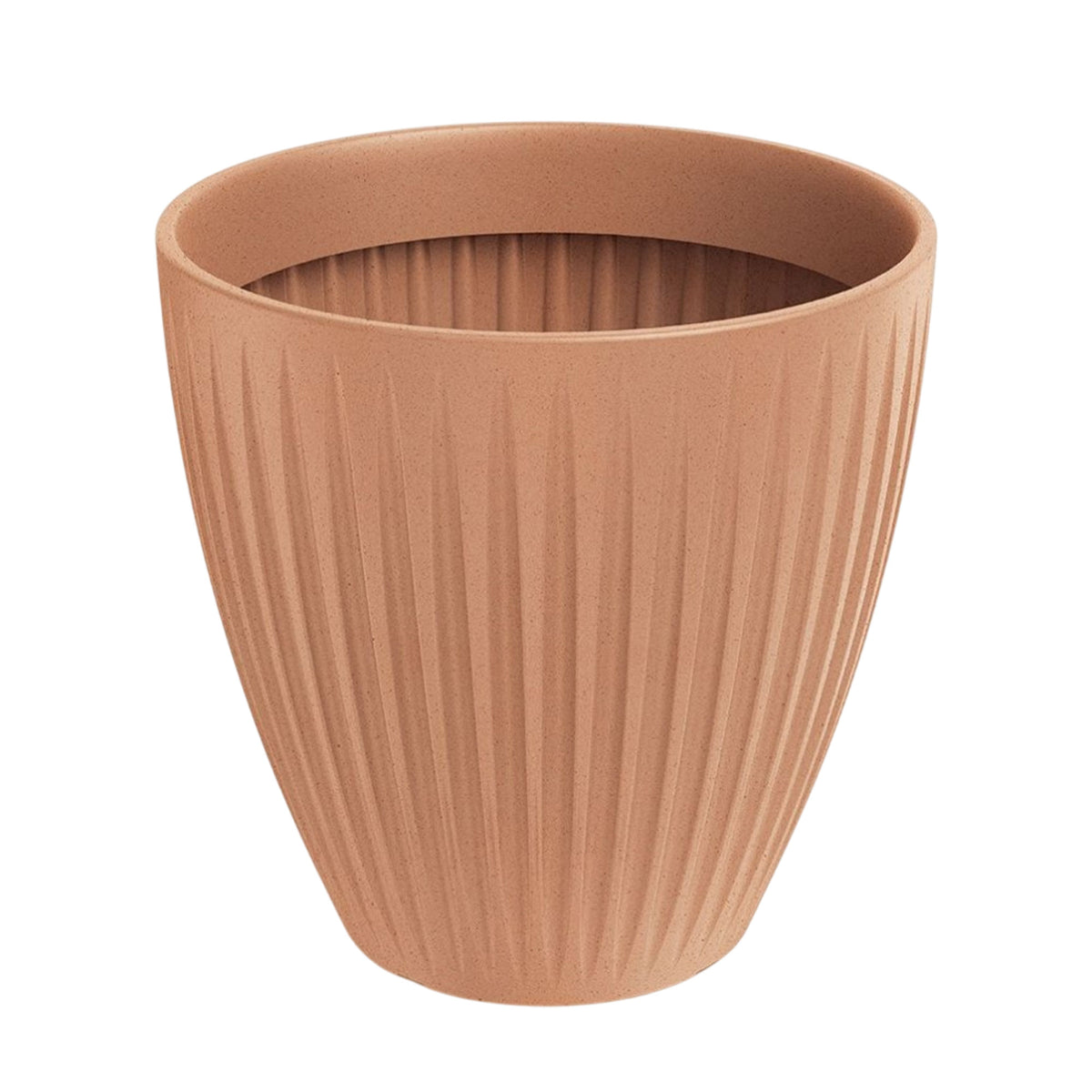Maceta rotomoldeo redonda Latia Round MIDL Ø48x48 cm terracota