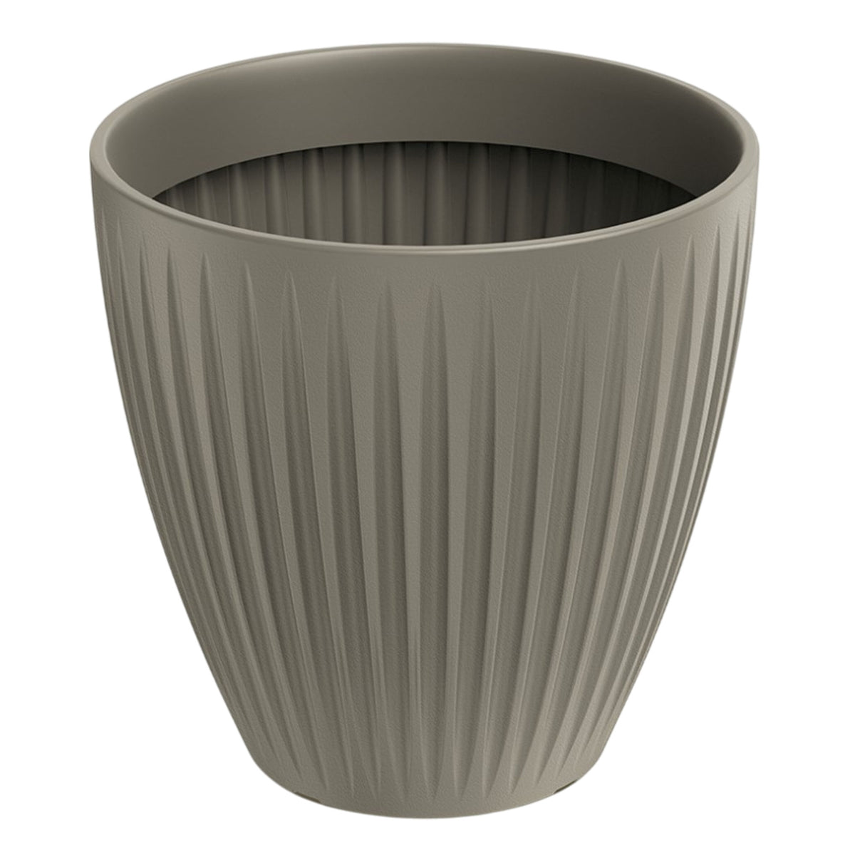 Maceta rotomoldeo redonda Latia Round MIDL Ø60x58 cm mocca