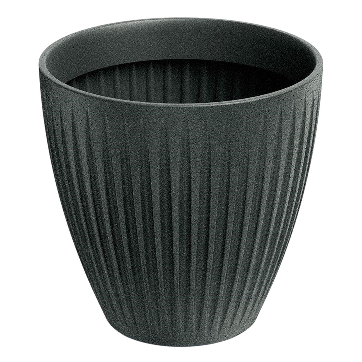 Maceta rotomoldeo Latia Round grafito granito Ø60x58cm
