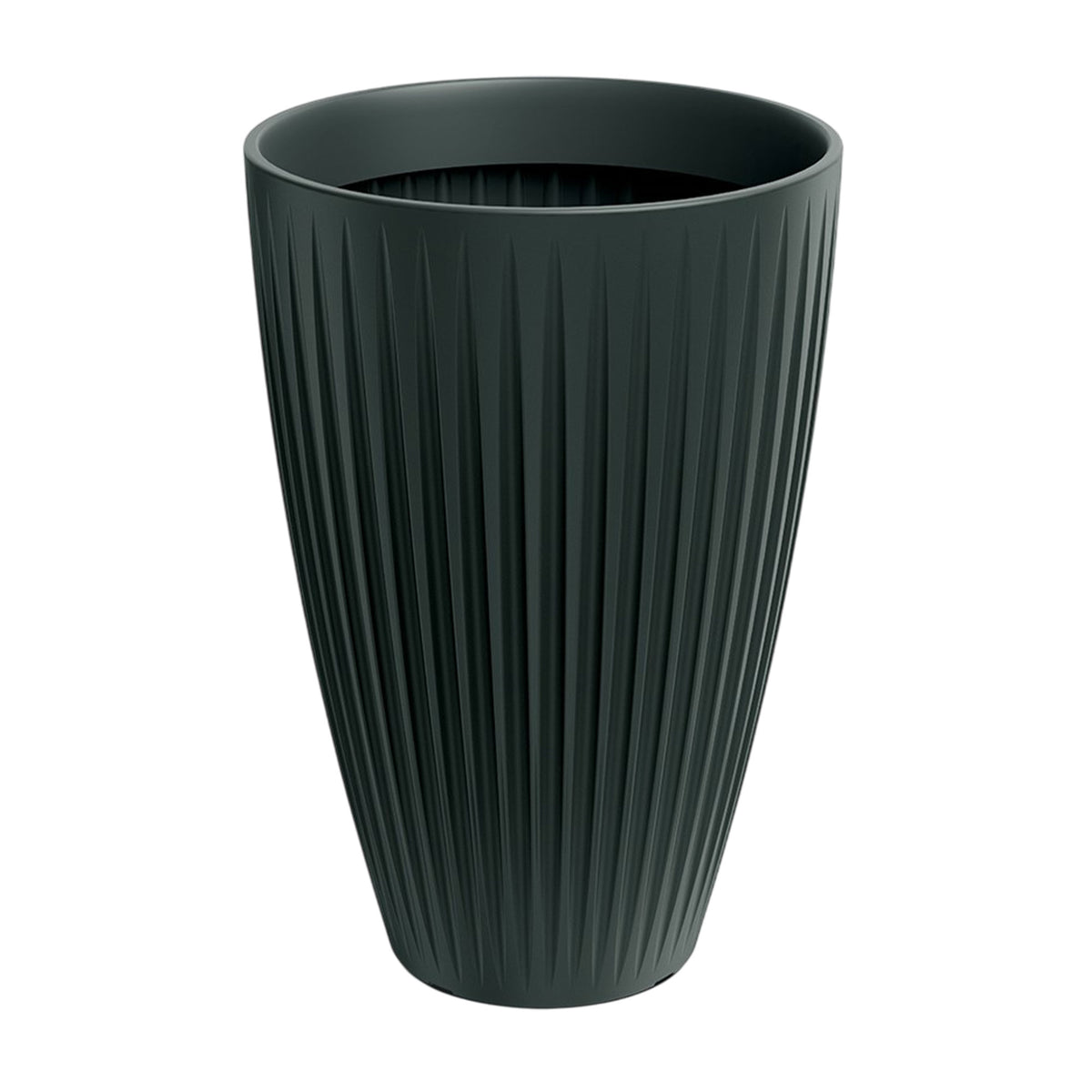 Maceta rotomoldeo alta Latia Round HIGH Ø40x58 cm antracita