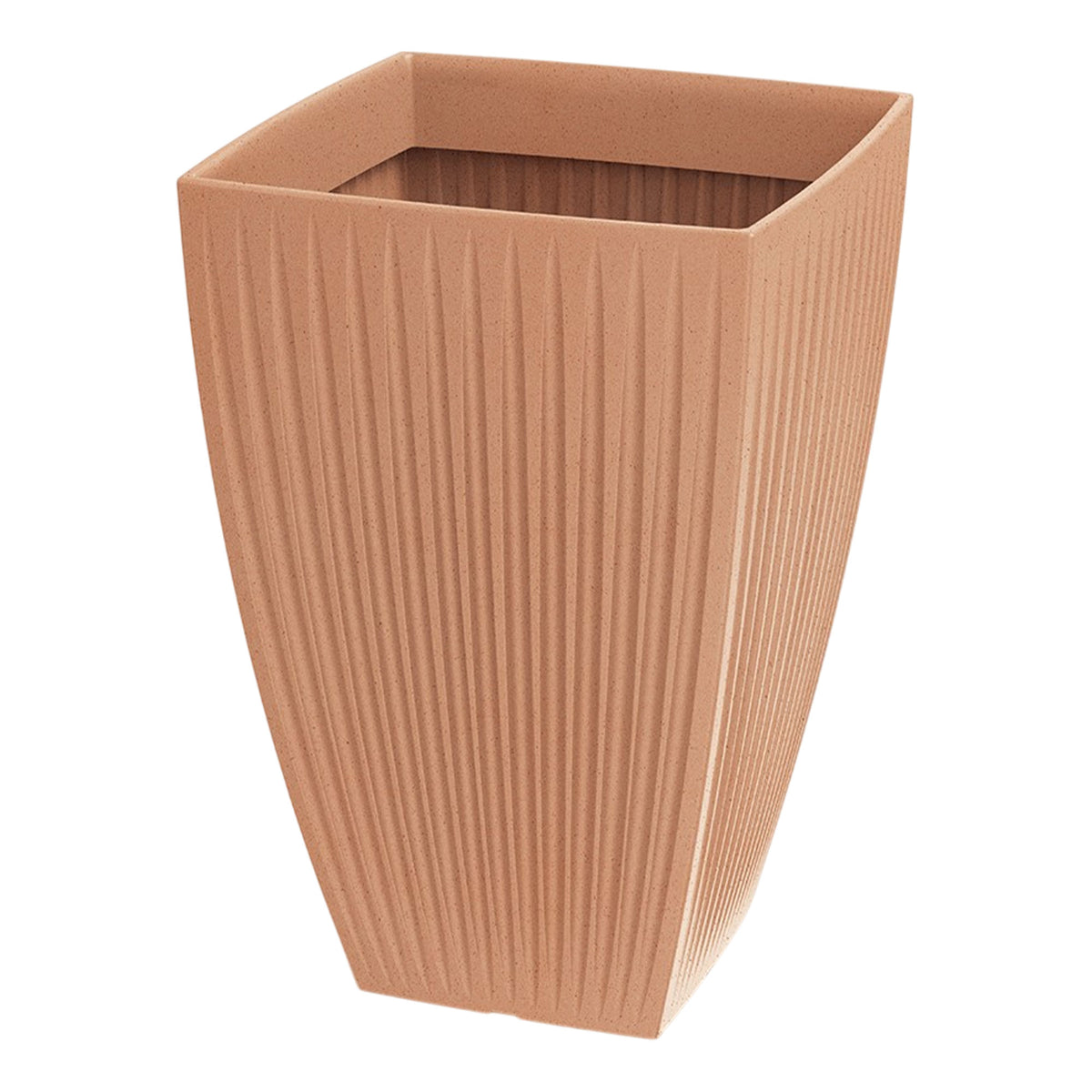 Maceta rotomoldeo cuadrada Latia Square HIGH Ø40x58 cm terracota