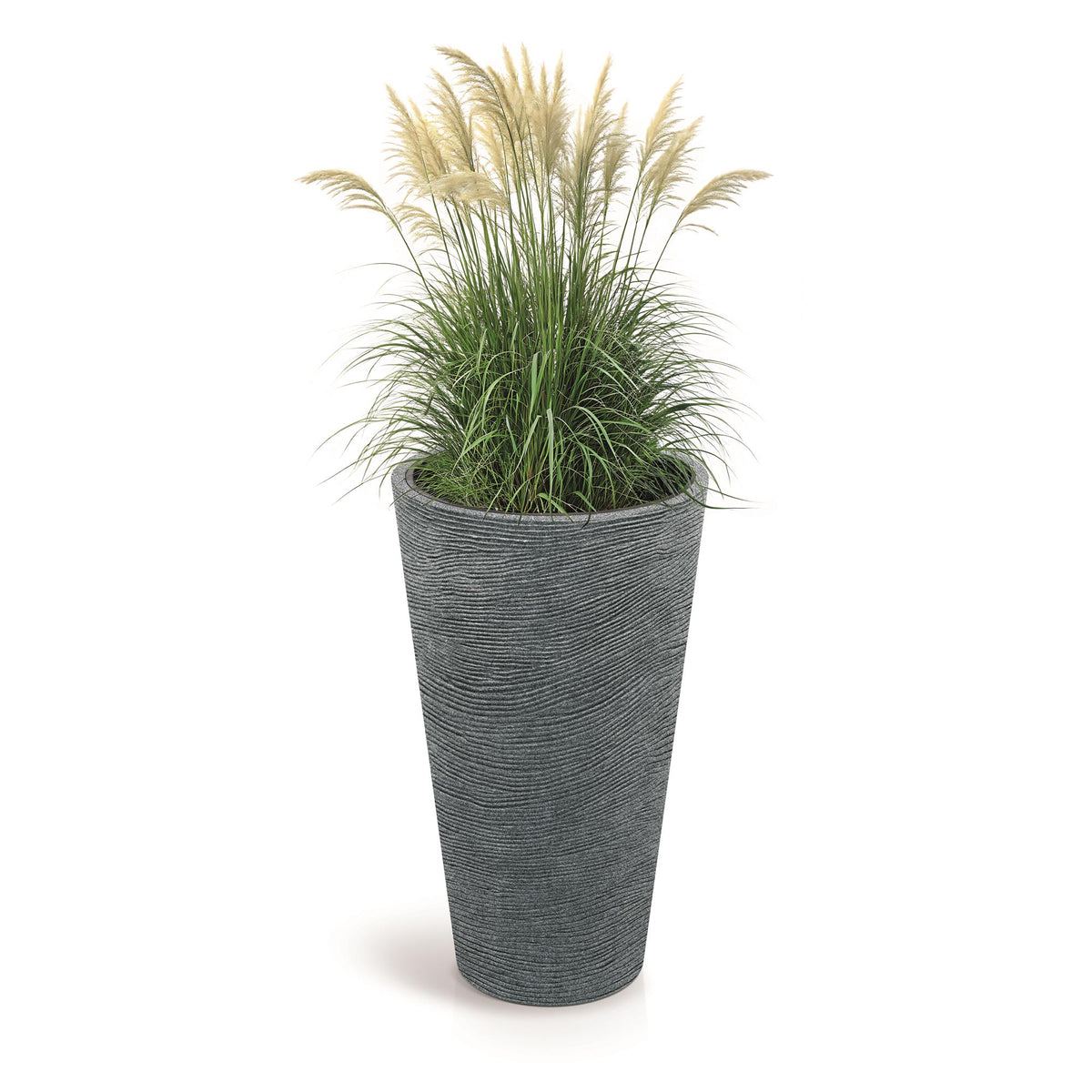 Maceta rotomoldeo cilíndrica granito Ø60x100 cm (6)