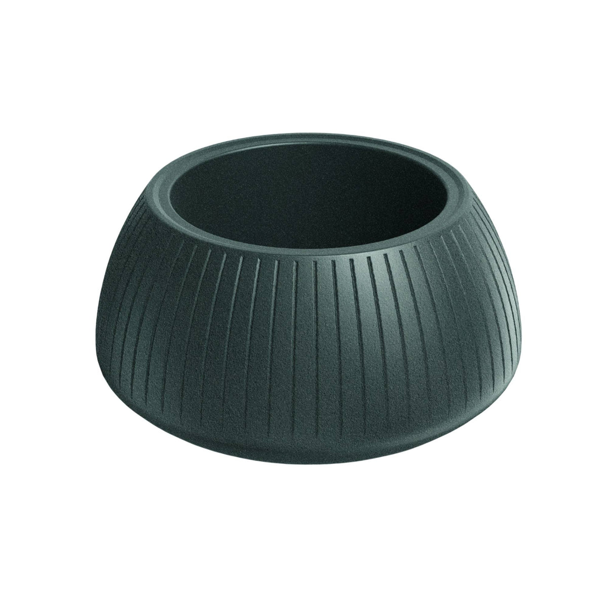 Maceta rotomoldeo bowl grafito Ø40x20 cm