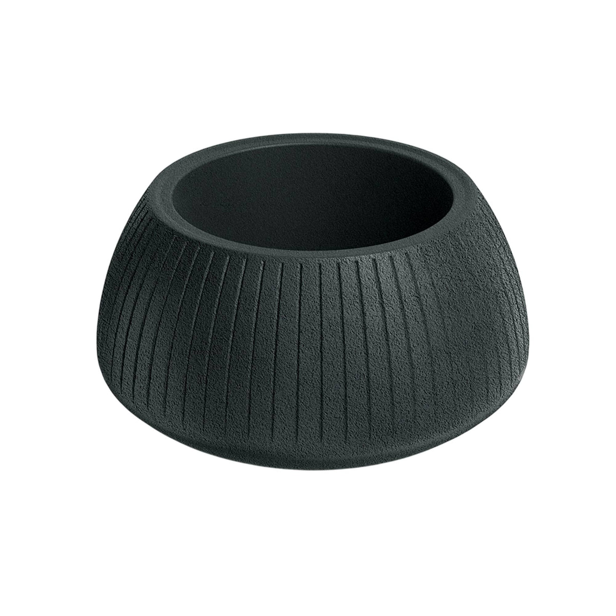 Maceta rotomoldeo bowl carbón Ø40x20 cm