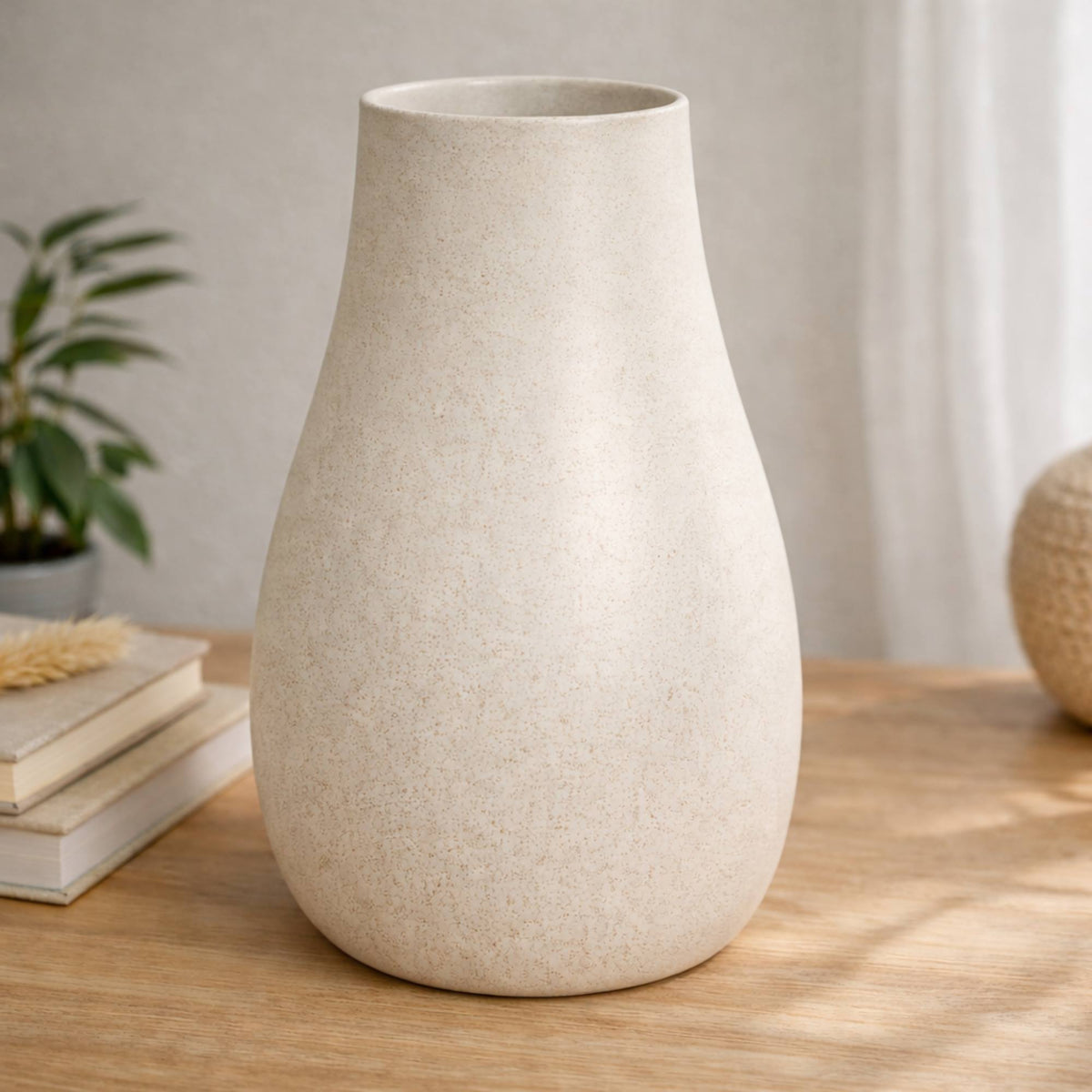 Maceta rotomoldeo cilíndrica slim arena Ø40x50 cm (3)
