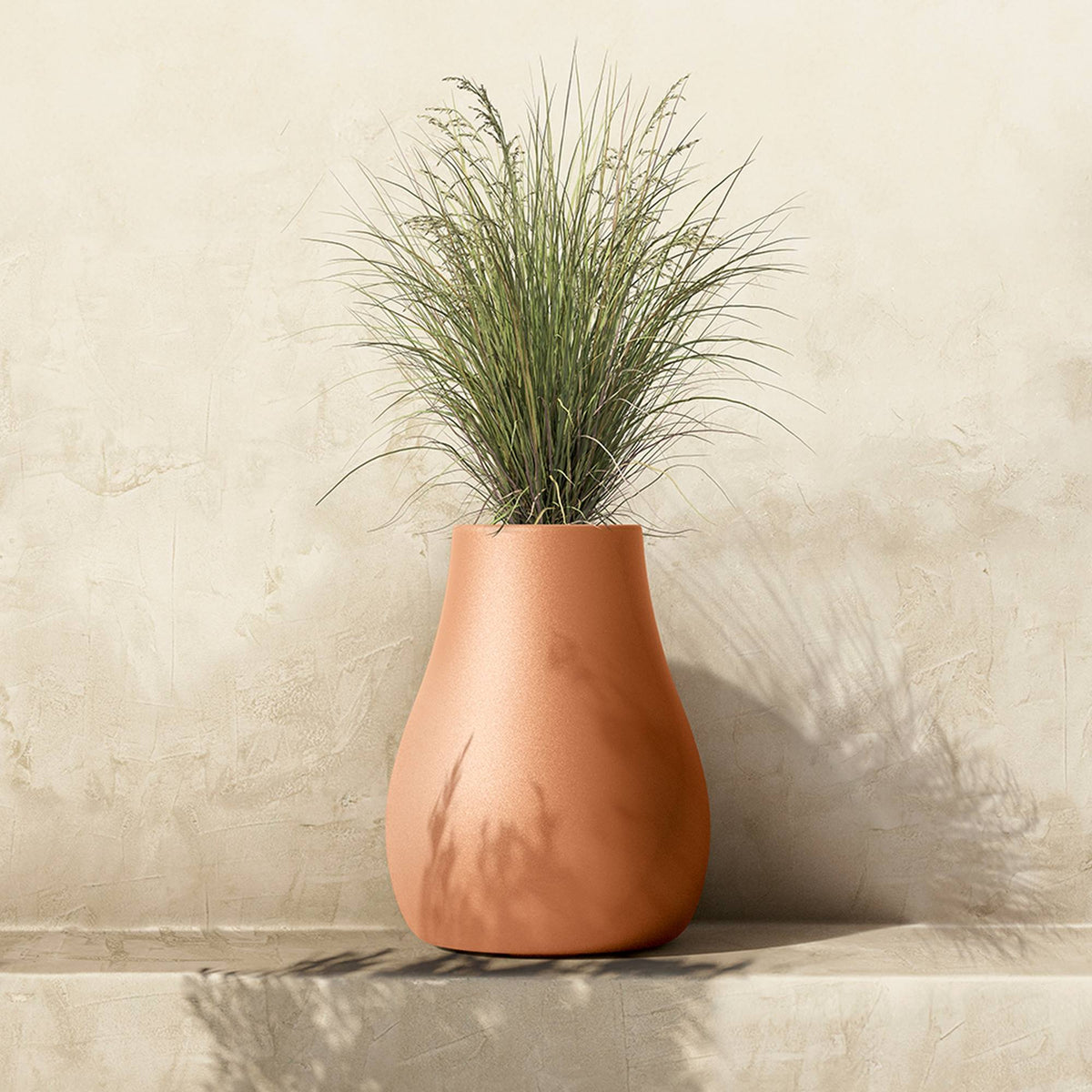 Maceta rotomoldeo cilíndrica slim arena Ø40x50 cm (5)