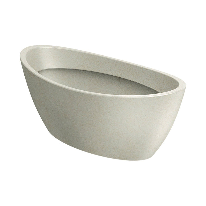 Maceta rotomoldeo oval arena 40x20x16 cm