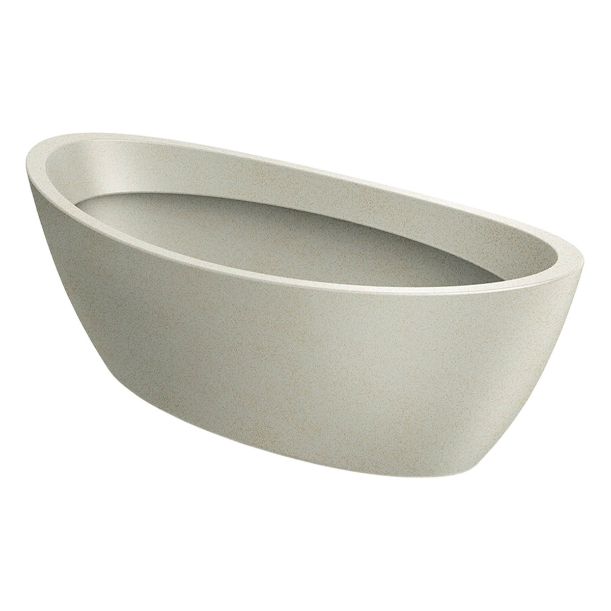 Maceta rotomoldeo oval arena 60x28x20 cm