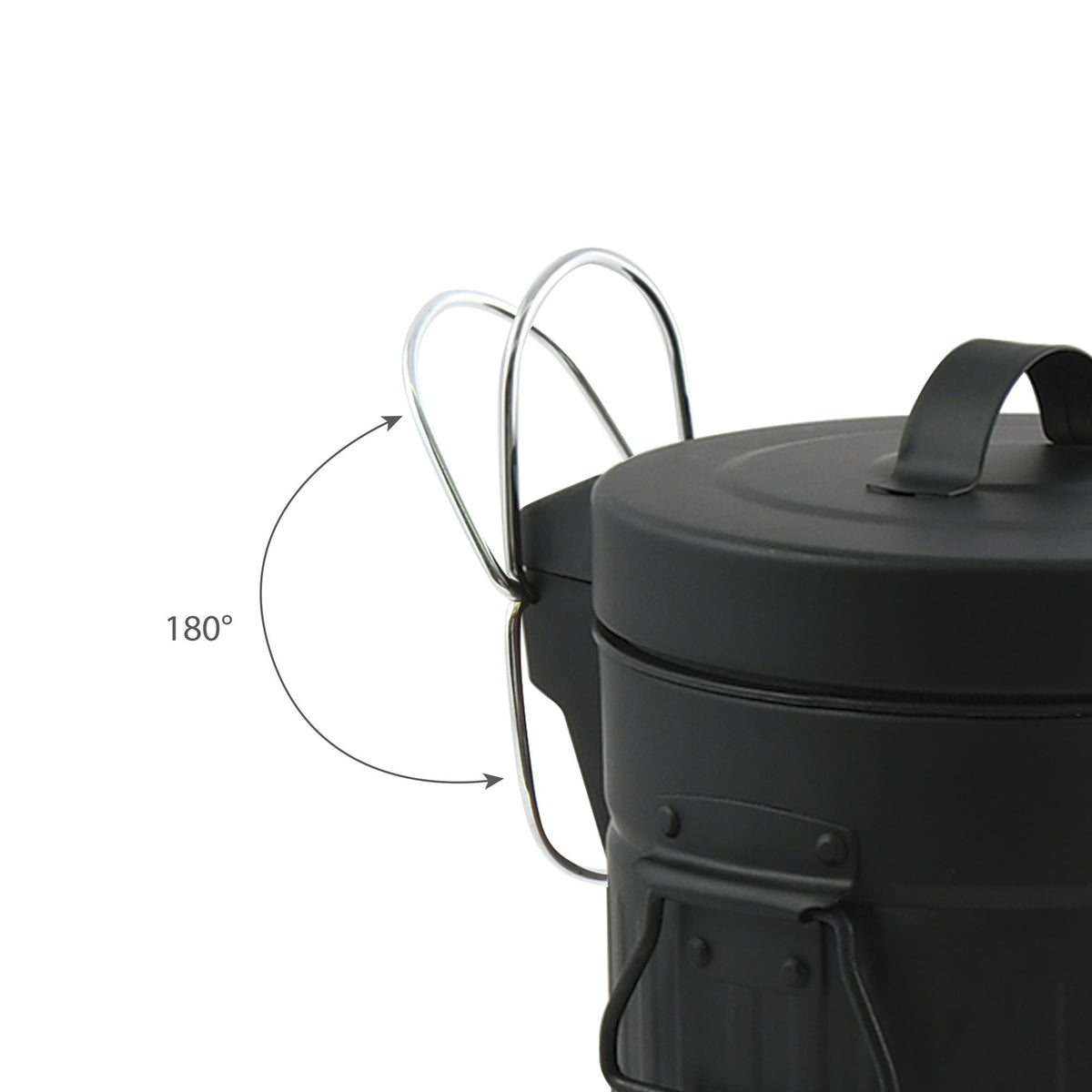 Cubo de basura con pedal Habana 3L color negro (8)