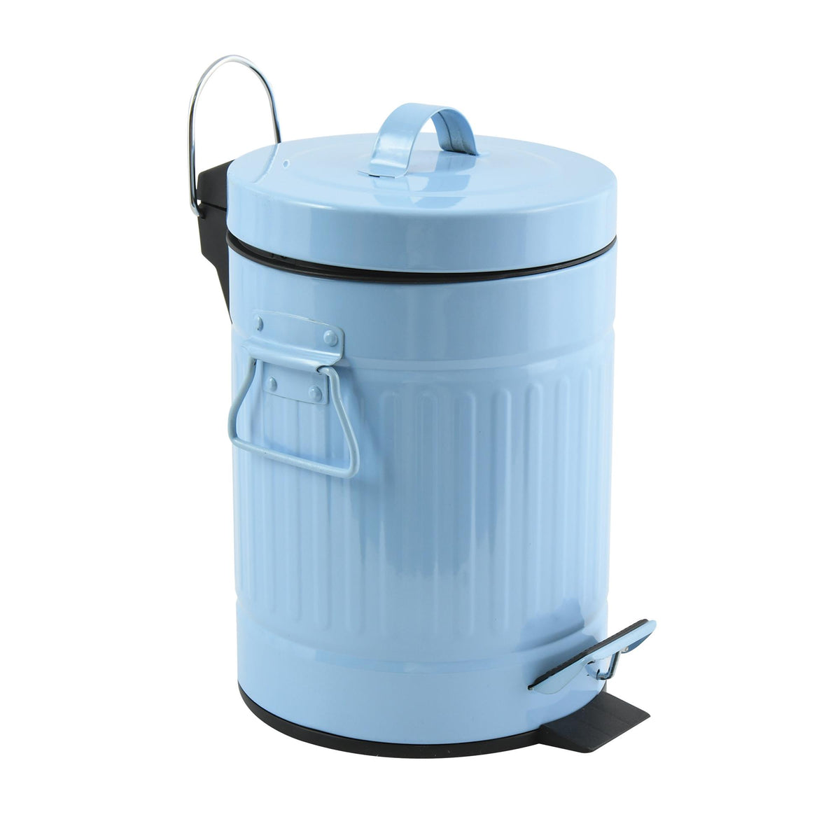 Cubo de basura con pedal Habana 3L color azul pastel
