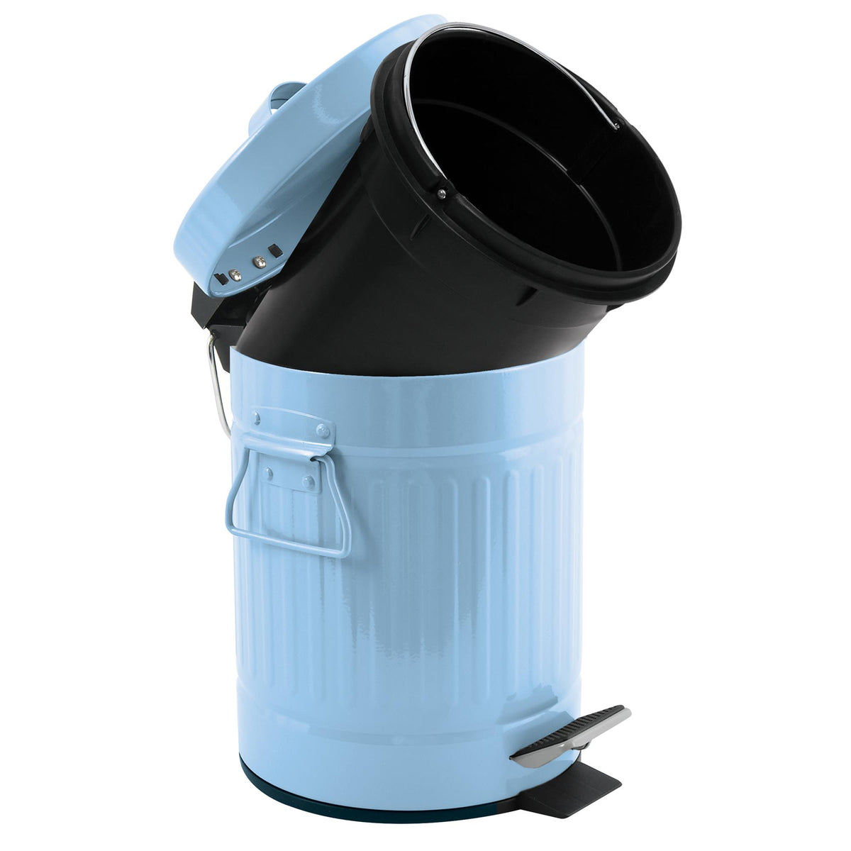 Cubo de basura con pedal Habana 3L color azul pastel (5)