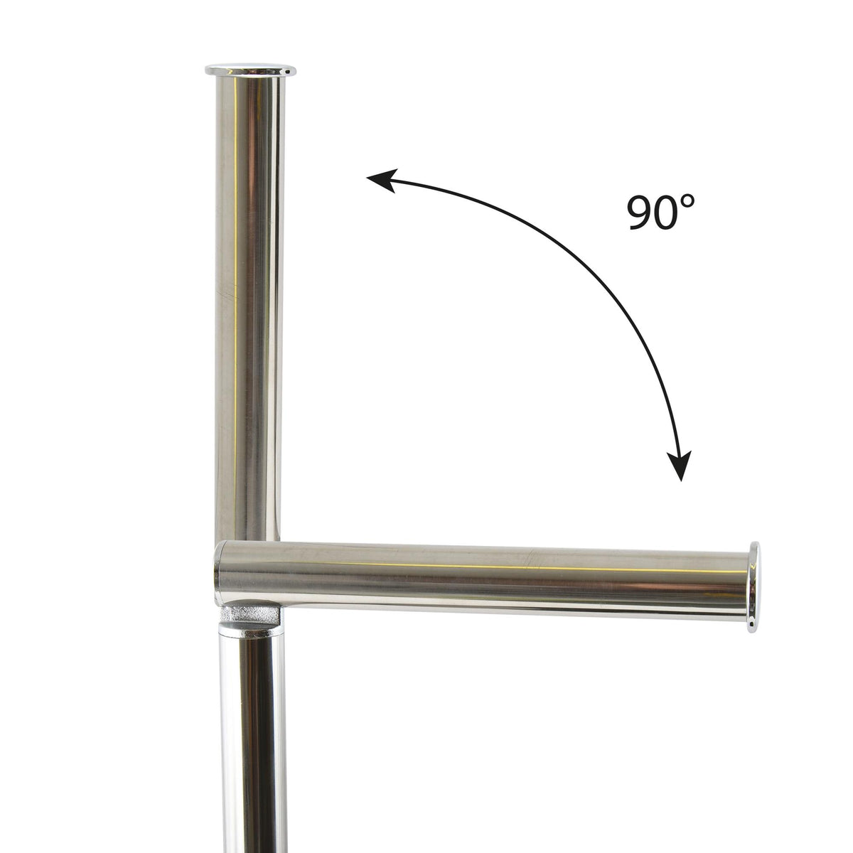 Escobillero WC vidrio y acero inox Blanco 22x22x67cm (6)