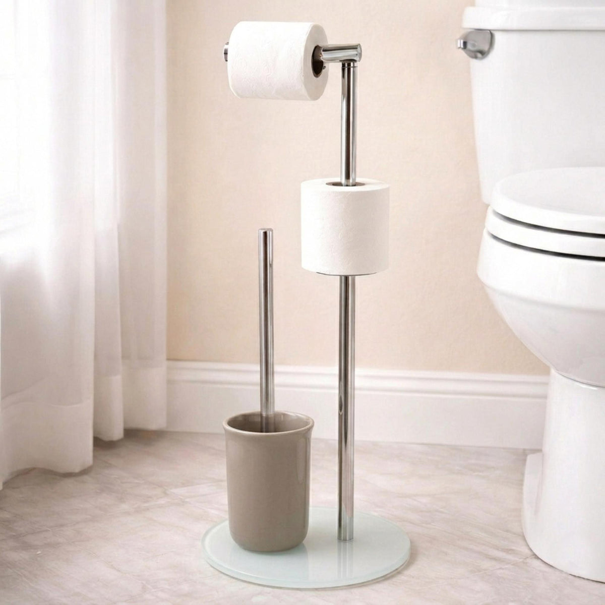 Escobillero WC vidrio y acero inox Topo 22x22x67cm (3)
