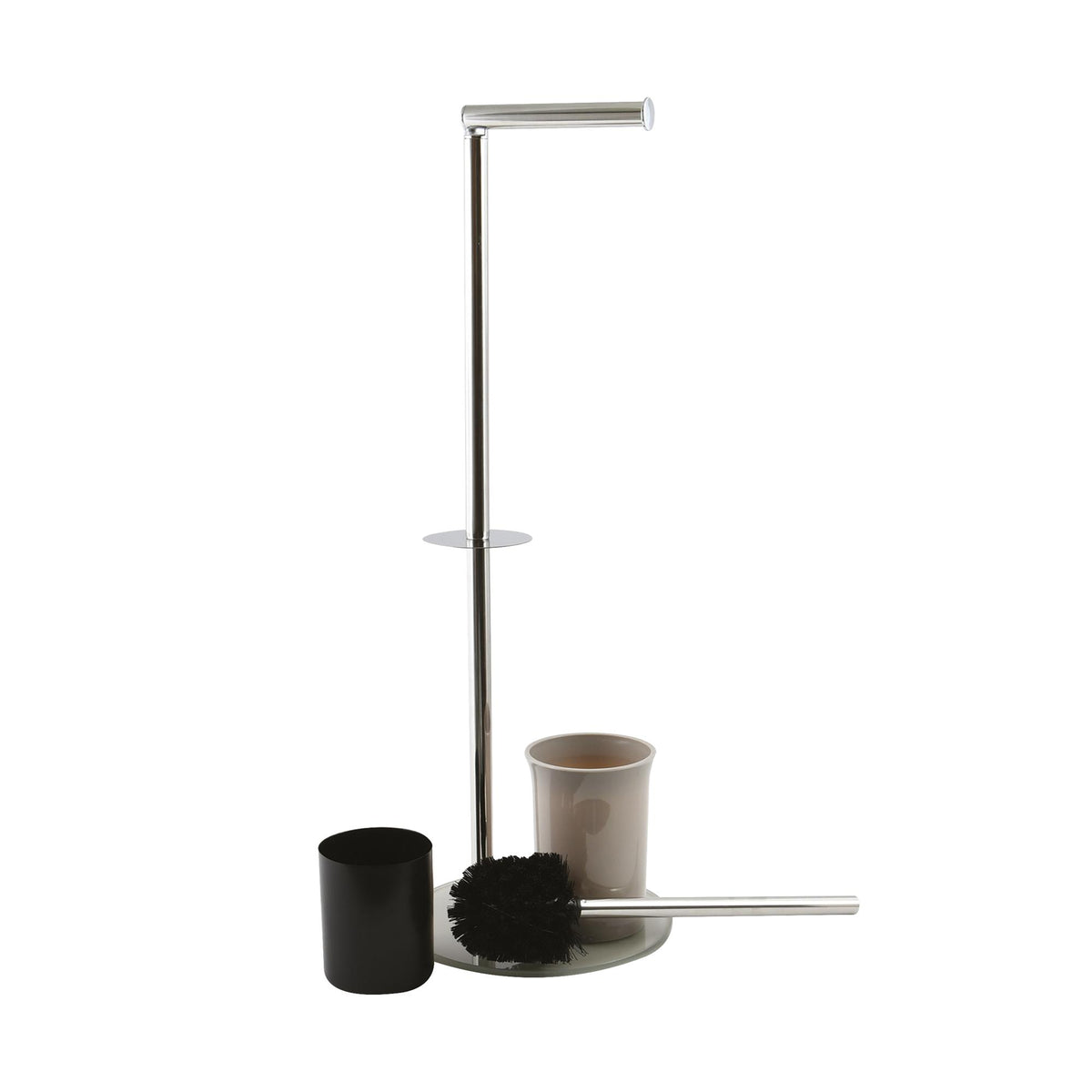 Escobillero WC vidrio y acero inox Topo 22x22x67cm (4)