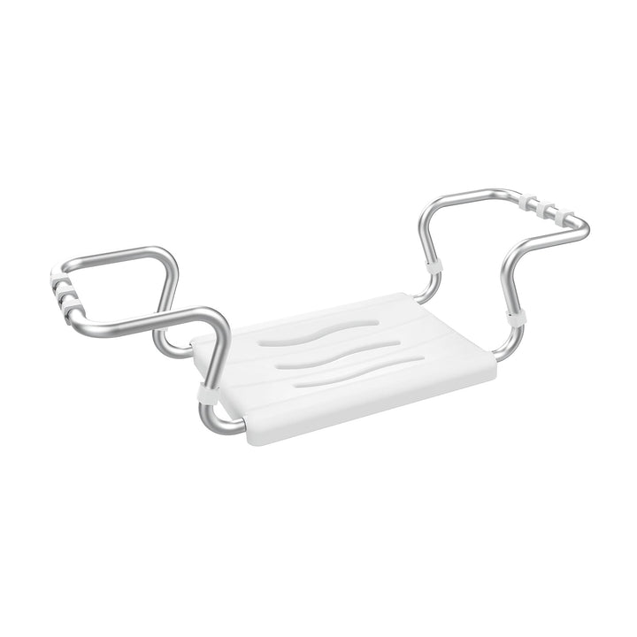 Asiento bañera extensible aluminio Blanco 55-65x18x26cm