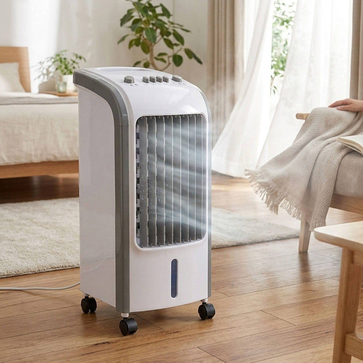 Climatizador evaporativo 80W 3,5L 3 vel oscilación 360° (8)