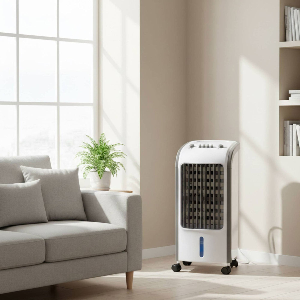 Climatizador evaporativo 80W 3,5L 3 vel oscilación 360° (9)