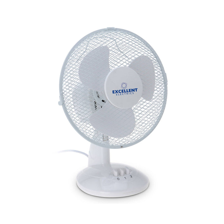 Ventilador de pie Ø23 cm 38W 2 velocidades oscilación blanco