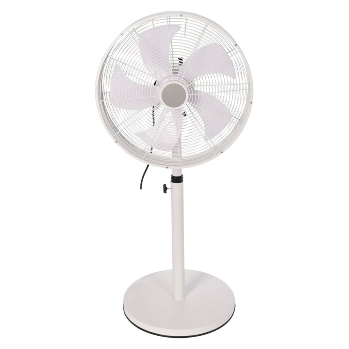 Ventilador de pie Ø45 cm 50W 3 velocidades blanco mate