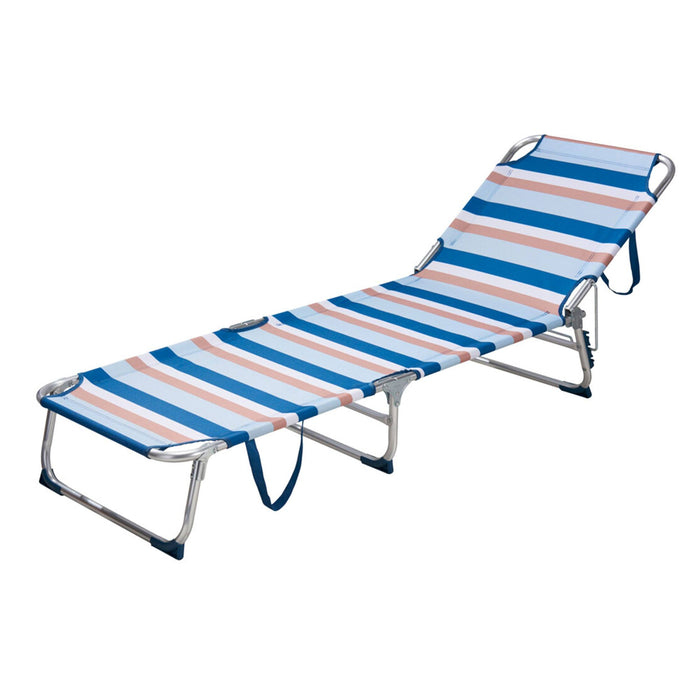 Cama de camping aluminio poliéster 600D 187x57x29 cm hasta 110 kg