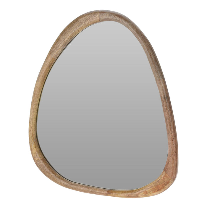 Espejo irregular marco madera de mango natural 53x2,5x60 cm
