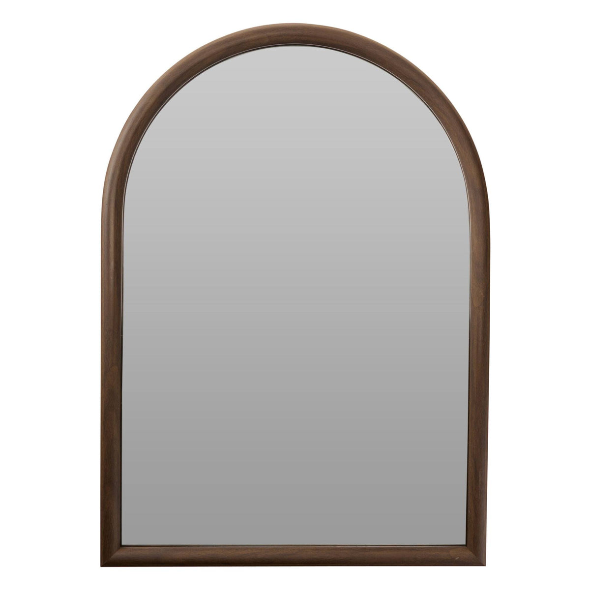 Espejo rectangular-ovalado pared marco nogal 70x50x2,7 cm