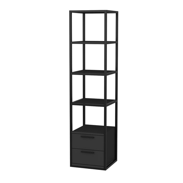Librería melamina antracita 39x39x160cm