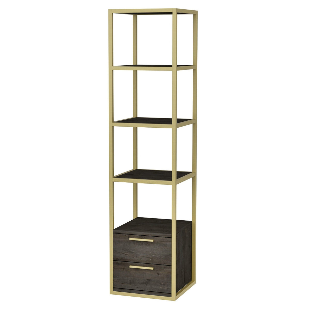 Librería melamina color gris 39x39x160cm