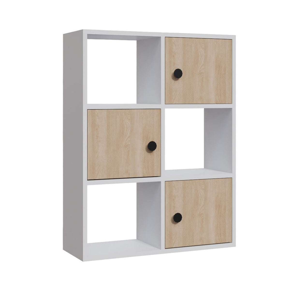 Librería melamina color blanco 72x25x93cm