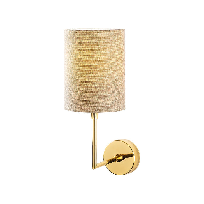 Aplique de pared metal oro 12x21x32 cm casquillo E27