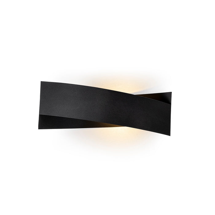 Aplique de pared metal negro 31x10x11 cm casquillo G9