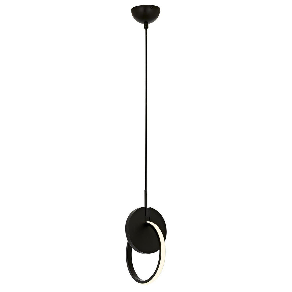 Lámpara de techo metal negro LED 100x20x20 cm 640Lm