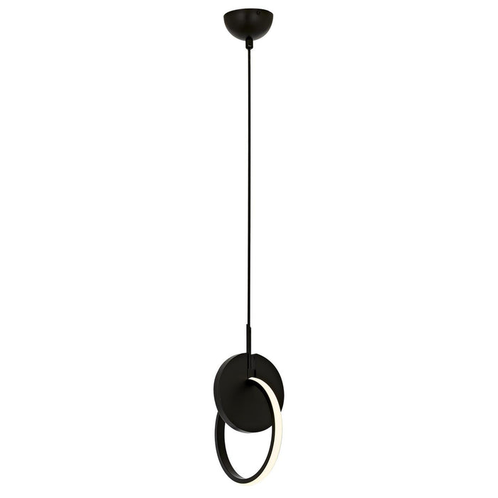 Lámpara de techo metal negro LED 100x20x20 cm 640Lm