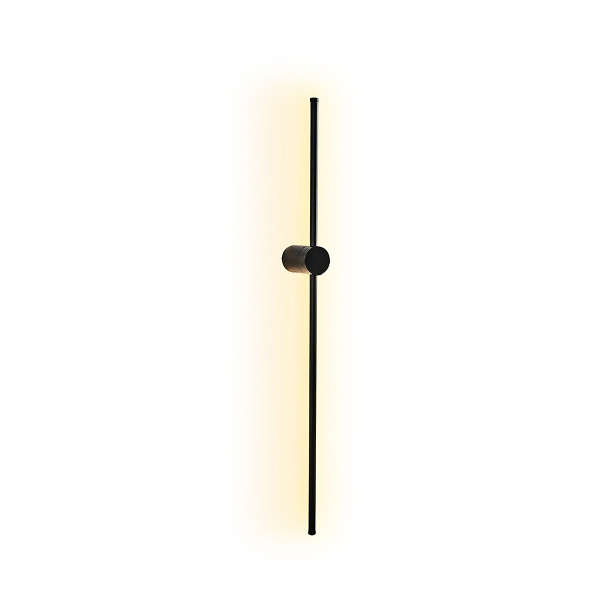 Aplique de pared metal negro 6x91x10 cm LED 18W