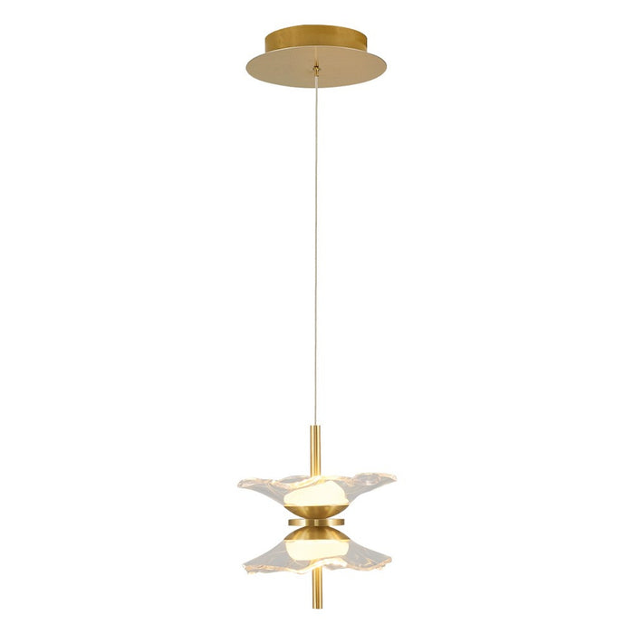 Lámpara de techo metal anticuario 2 luces LED 5W 20x20x120 cm