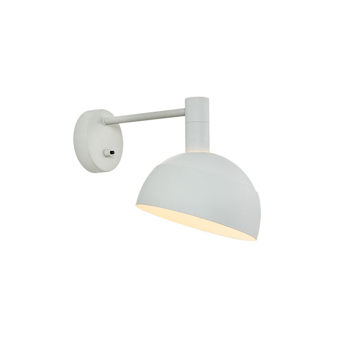 Aplique de pared metal gris 18x18x28 cm casquillo E14